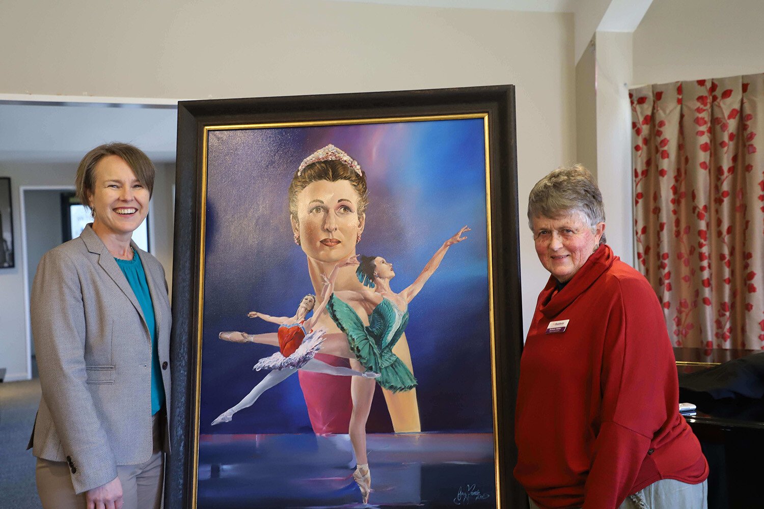 Rowena Jackson’s remarkable portrait dances off the canvas